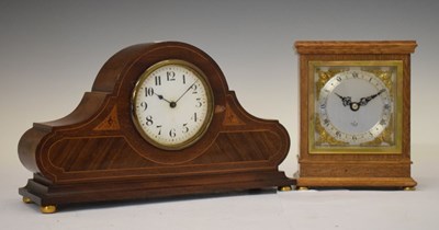 Lot 442 - Elliott mantel clock and 1920s mahogany mantel clock