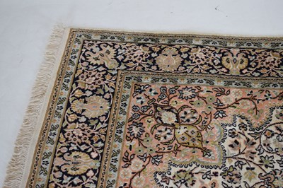 Lot 471 - Middle Eastern silk on wool rug