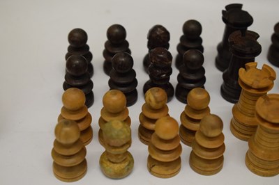 Lot 299 - Chess board and clock etc