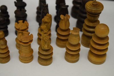 Lot 299 - Chess board and clock etc