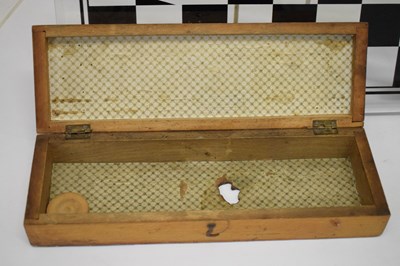 Lot 299 - Chess board and clock etc