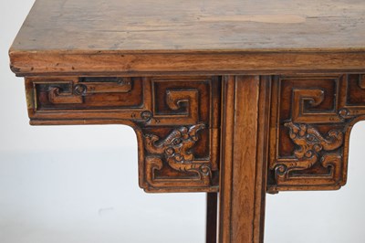 Lot 364 - Chinese elm altar table