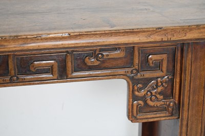 Lot 364 - Chinese elm altar table