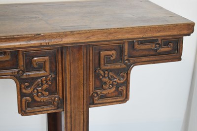 Lot 364 - Chinese elm altar table