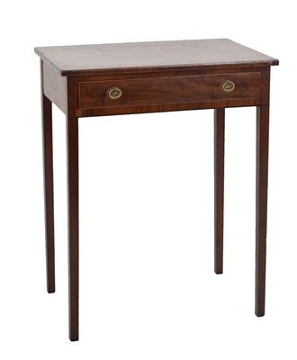 Lot 579 - Mahogany single-drawer side table