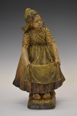 Lot 353 - Goldscheider figure of a Dutch girl