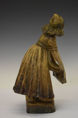 Lot 353 - Goldscheider figure of a Dutch girl