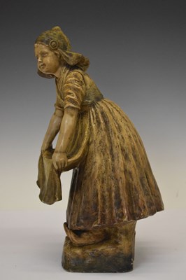 Lot 353 - Goldscheider figure of a Dutch girl