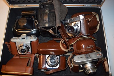 Lot 244 - Quantity of assorted cameras & flight cases