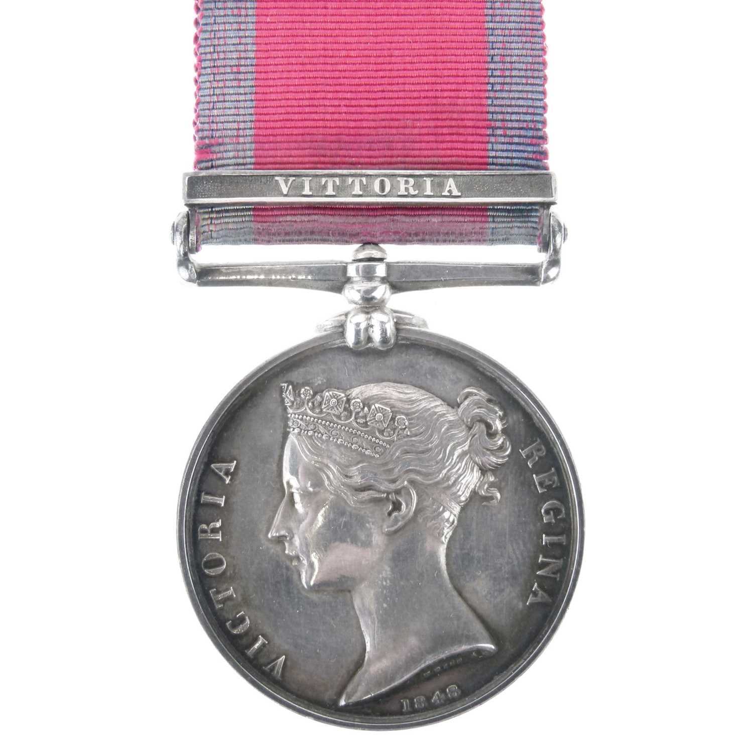 Lot 225 - Military General Service Medal, 1793-1814, together with a silhouette
