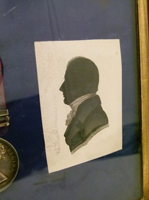Lot 225 - Military General Service Medal, 1793-1814, together with a silhouette