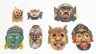 Lot 241 - Collection of Asian masks