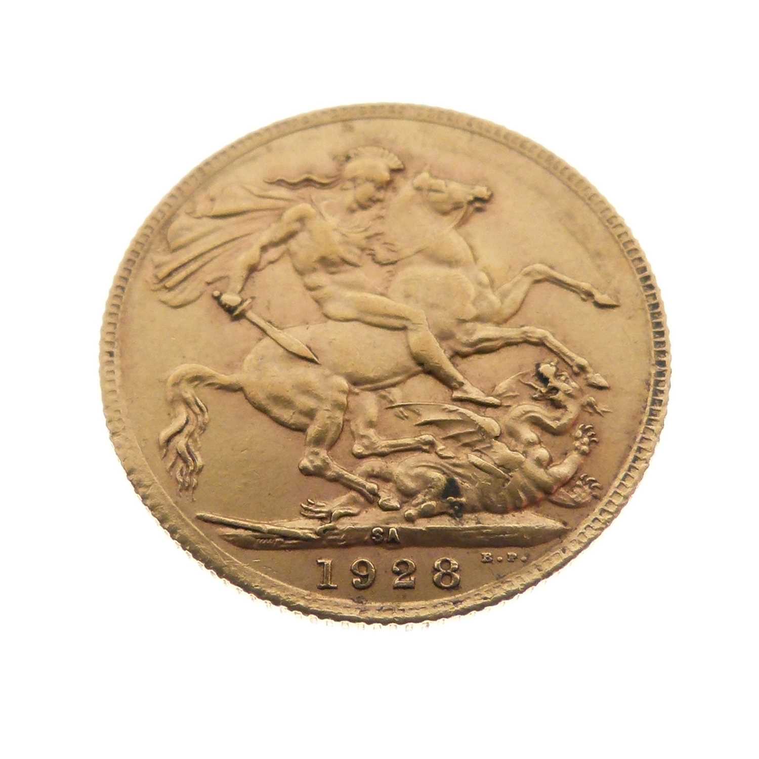 Lot 176 - George V gold sovereign, 1928