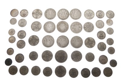 Lot 187 - Quantity of late 19th/early 20th Century GB silver coinage