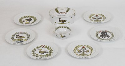 Lot 338 - Limoges set of six plates, oval game dish & cover, small bowl