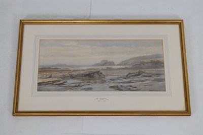 Lot 384 - Samuel Philips Jackson (1830 - 1904) - Watercolour - 'Near Perranporth'