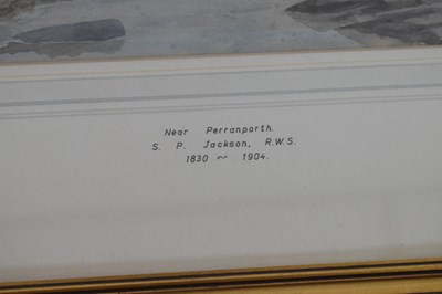 Lot 384 - Samuel Philips Jackson (1830 - 1904) - Watercolour - 'Near Perranporth'