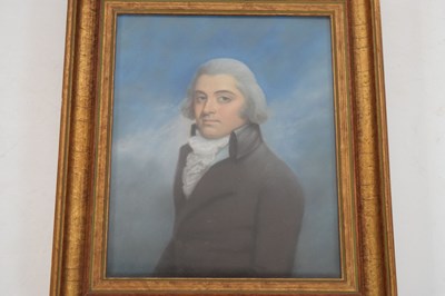 Lot 388 - Manner of Rolinda Sharples (1793-1838) - Pastel - Portrait of a gentleman