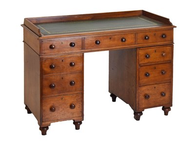 Lot 548 - Victorian mahogany twin pedestal desk