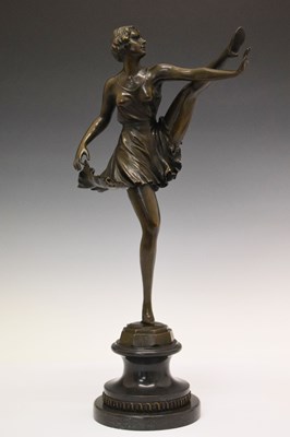 Lot 250 - Reproduction bronze figure after Bruno Zack