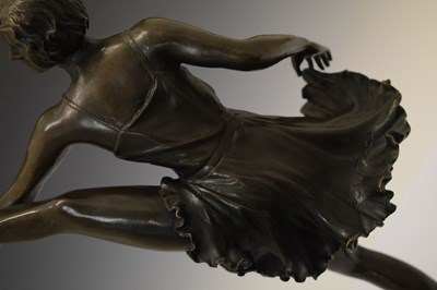 Lot 250 - Reproduction bronze figure after Bruno Zack
