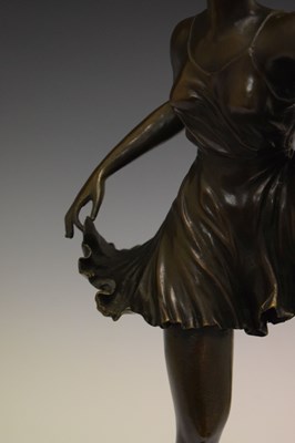 Lot 250 - Reproduction bronze figure after Bruno Zack
