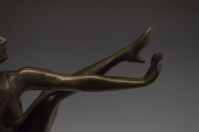 Lot 250 - Reproduction bronze figure after Bruno Zack
