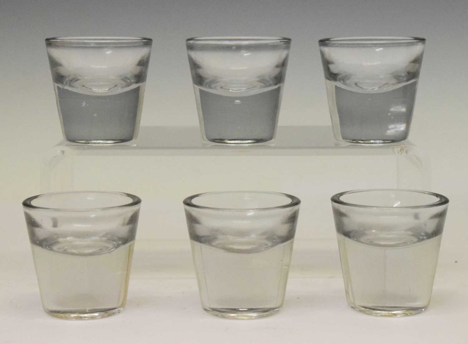 Lot 320 - Six glass 'penny licks'