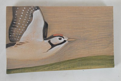 Lot 244 - Kathryn O'Kell - Seven carved limewood  bird plaques