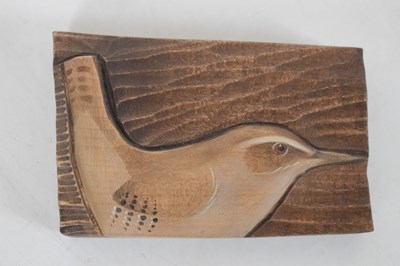 Lot 244 - Kathryn O'Kell - Seven carved limewood  bird plaques