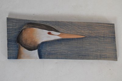 Lot 244 - Kathryn O'Kell - Seven carved limewood  bird plaques