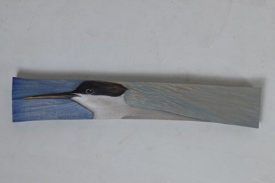 Lot 244 - Kathryn O'Kell - Seven carved limewood  bird plaques