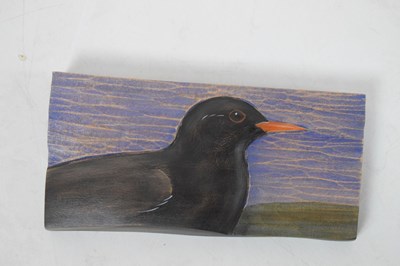 Lot 244 - Kathryn O'Kell - Seven carved limewood  bird plaques