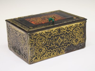 Lot 461 - 19th Century red boulle box