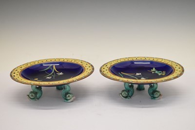 Lot 278 - Wedgwood Majolica part dessert set