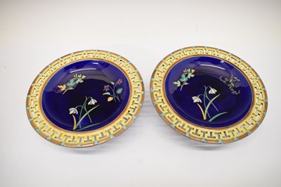 Lot 278 - Wedgwood Majolica part dessert set