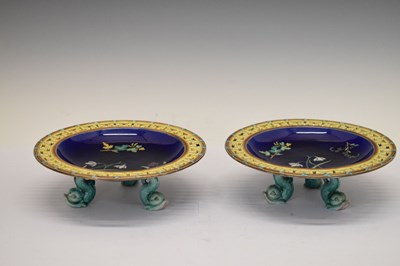 Lot 278 - Wedgwood Majolica part dessert set