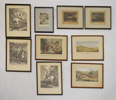 Lot 478 - Group of equestrian and other prints