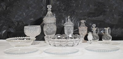 Lot 551 - Collection of early 20th Century cut and moulded glass