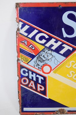 Lot 183 - Sunlight Soap enamel sign