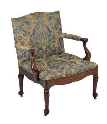 Lot 575 - Fruitwood open armchair, circa 1800