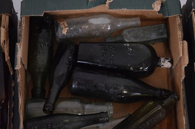 Lot 497 - Quantity of vintage advertising bottles, stoneware bottles