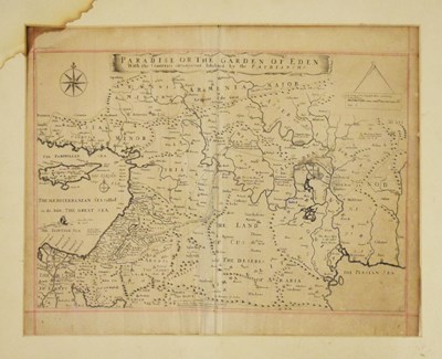 Lot 371 - Moxon (Joseph) 'Paradise, or the Garden of Eden', map of the Middle East