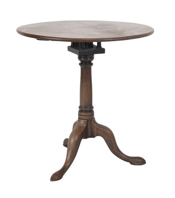 Lot 552 - Mahogany snap-top tripod occasional table