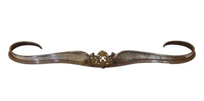 Lot 509 - 19th Century Continental steel serpentine fender