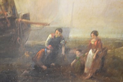 Lot 417 - Manner of Francis Danby ARA (1793-1861) - Oil on canvas laid on board - Coastal scene