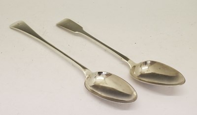 Lot 143 - Two silver basting spoons