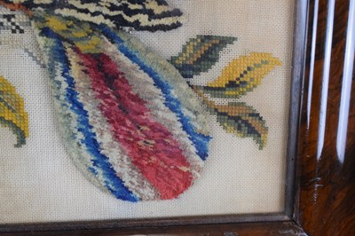 Lot 182 - Victorian woolwork textile study of a parrot