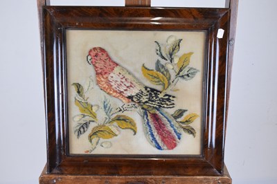 Lot 182 - Victorian woolwork textile study of a parrot