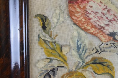 Lot 182 - Victorian woolwork textile study of a parrot